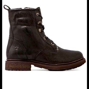 Frye Valerie Shearling Boots Brown 